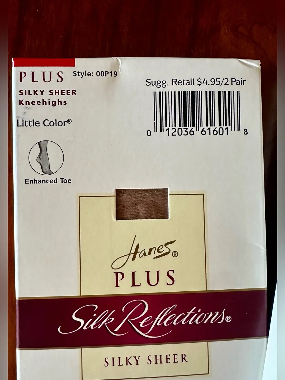 NIP Lot of 3 NOS Vintage 2000 Hanes Plus Silk Reflections Silky Sheer Kneehighs
